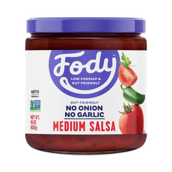 FODY Foods Medium Salsa 16 oz jar