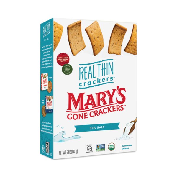 Mary's Gone Crackers Real Thin Sea Salt Crackers 5 oz box