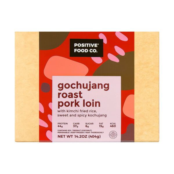 Positive Food Co. Gochujang Roast Pork with Kimchi Fried Rice One 14.3oz meal