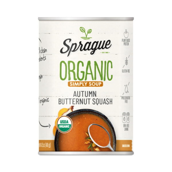 Sprague Organic Autumn Butternut Squash Soup 15 oz can