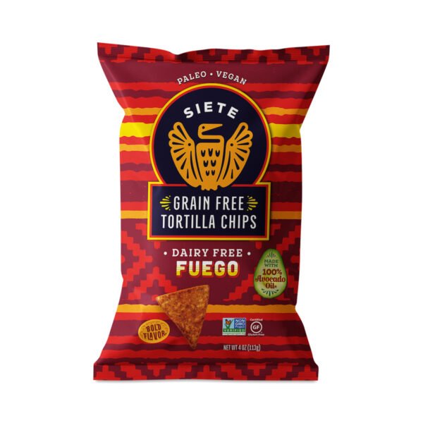 Siete Fuego Grain Free Tortilla Chips 4 oz bag