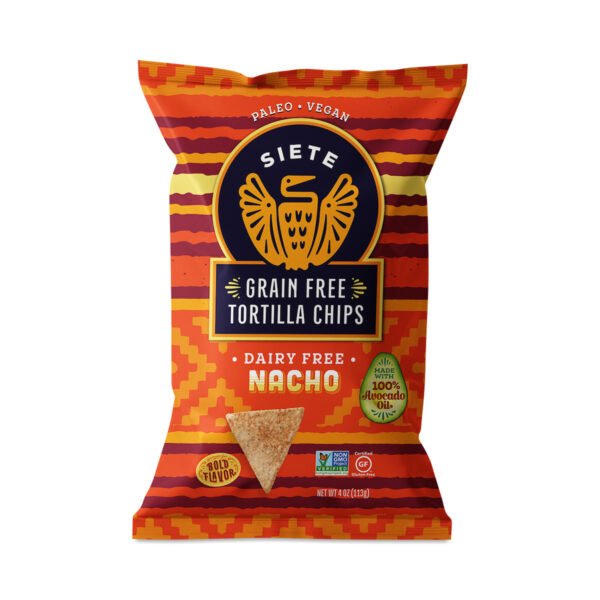 Siete Nacho Grain Free Tortilla Chips 4 oz bag