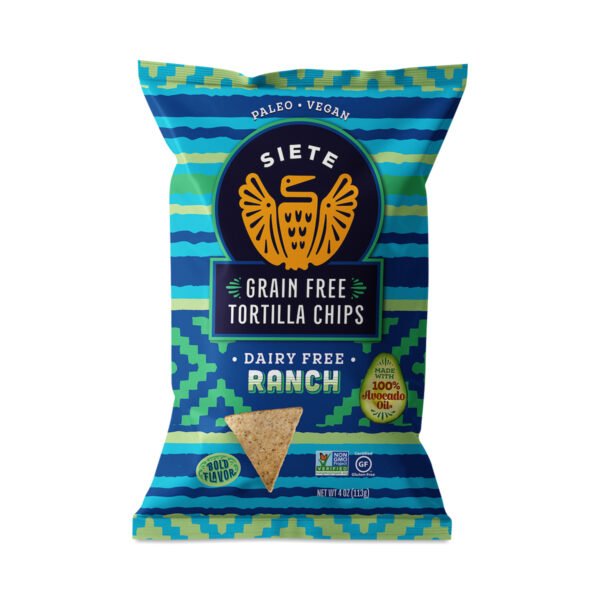 Siete Ranch Grain Free Tortilla Chips 4 oz bag