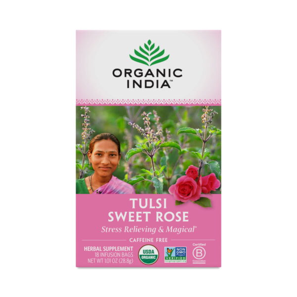 Organic India Tulsi Sweet Rose Tea 18 count