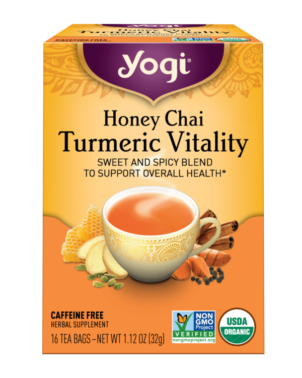 Yogi Tea Organic Honey Chai Turmeric Vitality 16 count